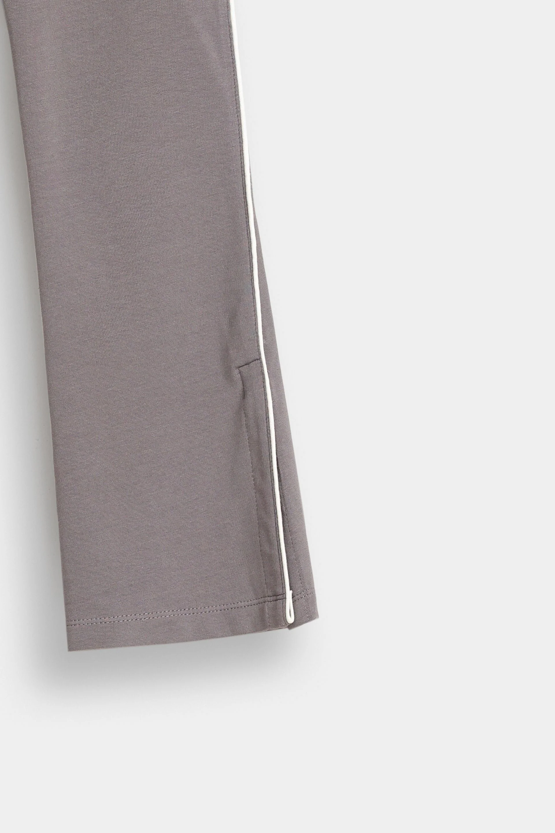 Flared Trousers with Piping Details