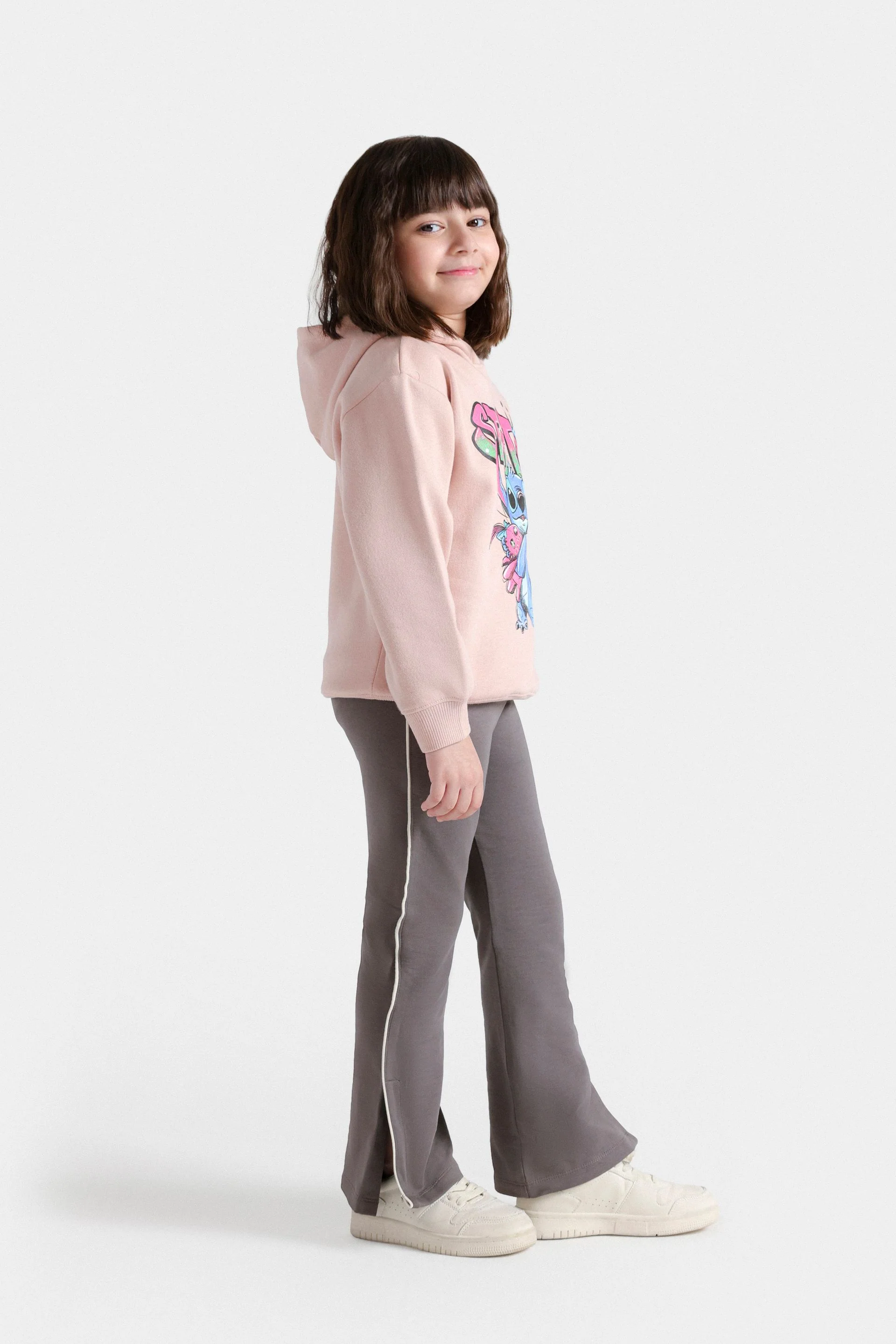 Flared Trousers with Piping Details