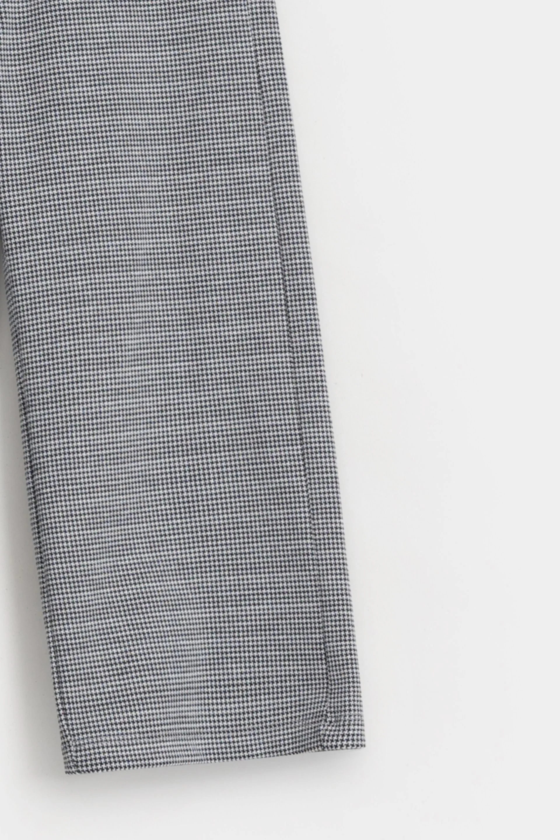 Checkered Flared Trousers with Belt